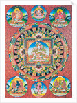 White Tara Mandala by School Nepalese