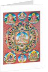 White Tara Mandala by School Nepalese