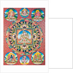 White Tara Mandala by School Nepalese