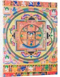 Panchabuddha Mandala, depicting five forms of Buddha symbolising five kinds of wisdom by School Nepalese