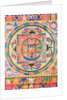 Panchabuddha Mandala, depicting five forms of Buddha symbolising five kinds of wisdom by School Nepalese
