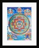 Green Tara Mandala depicting the maternal protector from all dangers in the ocean of existence by School Nepalese