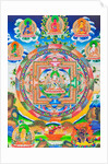 Vajrasattva, Mandala by School Nepalese