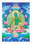 Image depicting the green Tara, the maternal protector from all dangers in the ocean of existence by School Nepalese