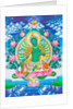 Image depicting the green Tara, the maternal protector from all dangers in the ocean of existence by School Nepalese