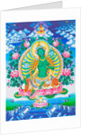 Image depicting the green Tara, the maternal protector from all dangers in the ocean of existence by School Nepalese