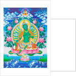 Image depicting the green Tara, the maternal protector from all dangers in the ocean of existence by School Nepalese