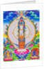 Image depicting the thousand arms Avalokiteshvara, the eleven headed Avalokiteshvara with thousand arms and 1022 eyes symbolising infinite compassion by School Nepalese