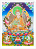 Image depicting Padmasambhava or guru Rimpoche, the deified apostle of tibetan tantricism who is said to have gained contron over demons and spirits by School Nepalese