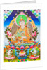 Image depicting Padmasambhava or guru Rimpoche, the deified apostle of tibetan tantricism who is said to have gained contron over demons and spirits by School Nepalese