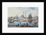 Yeni Camii and the port of Istanbul, 1789 by Jean-Baptiste Hilair