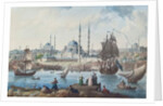Yeni Camii and the port of Istanbul, 1789 by Jean-Baptiste Hilair