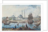 Yeni Camii and the port of Istanbul, 1789 by Jean-Baptiste Hilair