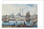 Yeni Camii and the port of Istanbul, 1789 by Jean-Baptiste Hilair