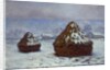 Meules, effet de neige, 1891 by Claude Monet