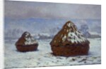 Meules, effet de neige, 1891 by Claude Monet