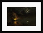 The Burning Ship, 1869 by Albert Bierstadt