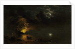The Burning Ship, 1869 by Albert Bierstadt