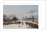 Sleighing Scene Near Philadelphia, 1841 by Thomas Birch