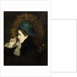 Lady with Peacock Fan, 1882 by Charles C. Burleigh