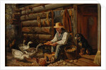 The Old Pioneer: Uncle Dan and His Pets, 1878 by Arthur Fitzwilliam Tait