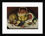 Fruit on Marble, 1865 by American School