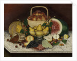 Fruit on Marble, 1865 by American School