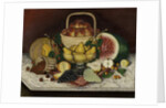 Fruit on Marble, 1865 by American School