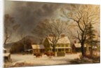 The Old Inn - Ten Miles to Salem, 1860-63 by George Henry Durrie