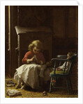 Family Cares, 1873 by Eastman Johnson