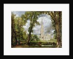 View of Salisbury Cathedral from the Bishop's Grounds, c.1822 by Anonymous