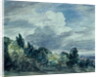View over a wide landscape, with trees in the foreground, September 1832 by John Constable
