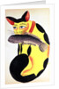 A cat with a fish in its mouth by Indian School