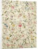 Wild flowers design for silk material, c.1790 by William Kilburn