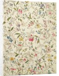 Wild flowers design for silk material, c.1790 by William Kilburn