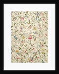 Wild flowers design for silk material, c.1790 by William Kilburn