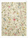 Wild flowers design for silk material, c.1790 by William Kilburn