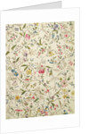 Wild flowers design for silk material, c.1790 by William Kilburn