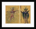 Two costume designs for fairies by C. Wilhelm