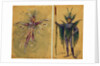 Two costume designs for fairies by C. Wilhelm