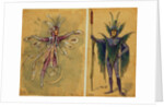 Two costume designs for fairies by C. Wilhelm