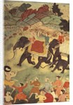 A party of elephant hunters, Mughal, c.1615, by Indian School
