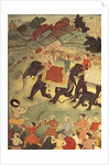 A party of elephant hunters, Mughal, c.1615, by Indian School