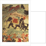 A party of elephant hunters, Mughal, c.1615, by Indian School