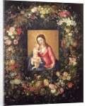 Garland of Fruit and Flowers with Virgin and Child by Jan the Elder Brueghel