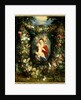 The Virgin and child in a garland of fruit and flowers, c.1614-18 by Jan & Rubens P.P. Brueghel