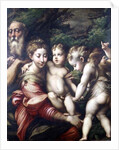 The Holy Family 1524 by Parmigianino
