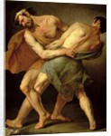 Two Wrestlers by Cesare Francazano