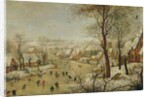 Winter Landscape with Bird Trap by P. the Younger Brueghel