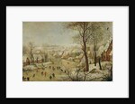 Winter Landscape with Bird Trap by P. the Younger Brueghel
